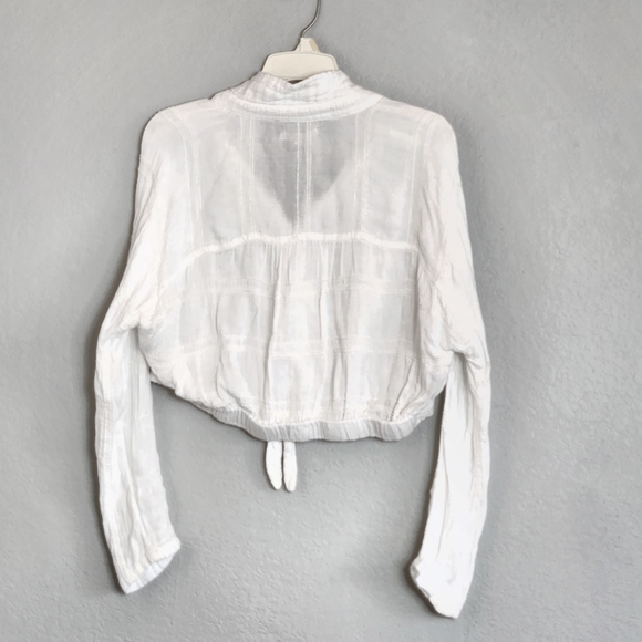 Billabong Sunset Sessions Chenille Tie Knot Front Button Top, Sz Medium - Picture 7 of 7